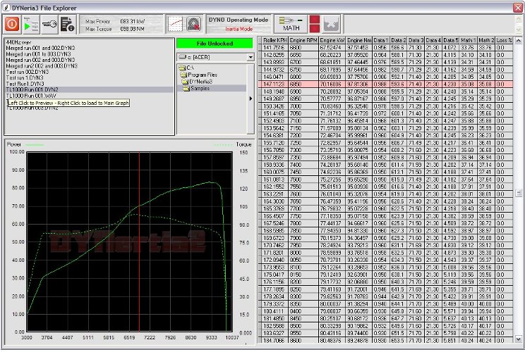 Dyno System Software - Inertia and Brake Dynamometer Preview 